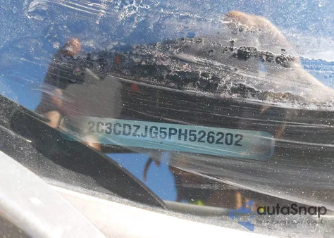 2023 Dodge Challenger Gt из США, поврежденный, VIN 2C3CDZJG5PH526202